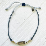 Good Works ‘Faith’ Blue String Bracelet