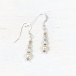 Sterling Silver Pearl & Crystal Earrings