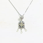 18K & Sterling Silver Lemon Quartz Necklace