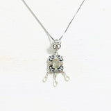 18K & Sterling Silver Lemon Quartz Necklace