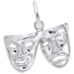 Sterling Silver Comedy & Tragedy Masks Charm