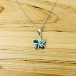Paua Shell Flower Necklace