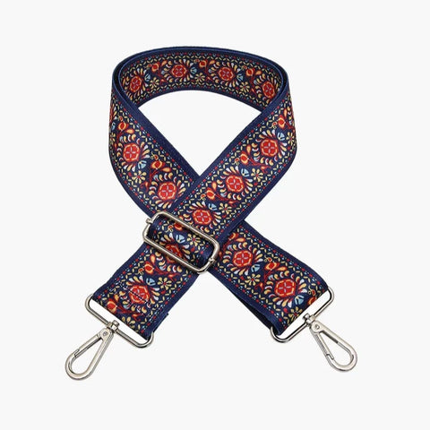Boho Blue Guitar Strap