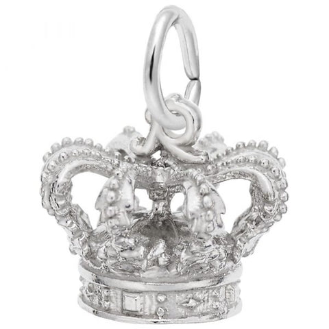 Sterling Silver Royal Crown Charm