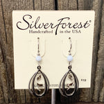 Open Teardrops w/ Swirl Earrings