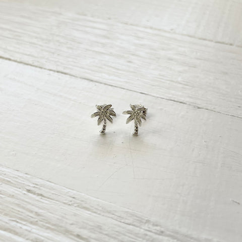 Sterling Silver Palm Tree Earrings