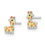 Sterling Silver Giraffe Children’s Earrings