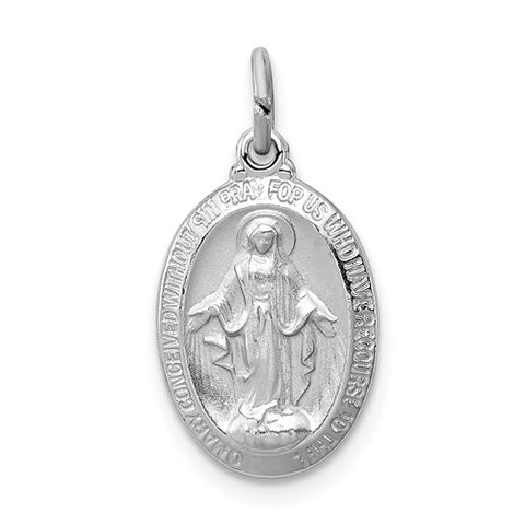 Sterling Silver Miraculous Medal Necklace
