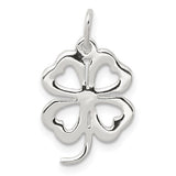 Sterling Silver 4 Leaf Clover Charm Necklace