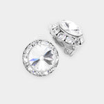 Fashion Silver Tone Clip On Earrings