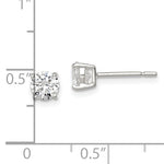 Sterling Silver CZ 5mm Studs