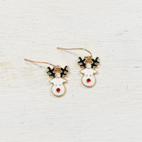 Fashion Reindeer Dangle Earrings