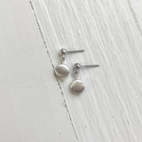 Silver Tone Circle Fashion Dangle Earrings