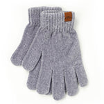 Chenille Gloves - Gray
