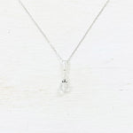 Sterling Silver April Necklace