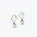 Fashion Clear Stone Dangle Earrings