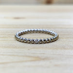 Sterling Silver Beaded Band Ring