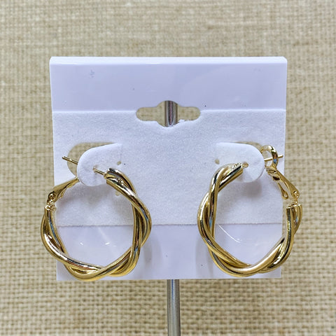 Fashion Twist Hoops