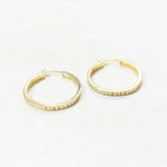 Sterling Silver CZ Hoops
