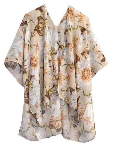 Kimono-Beige Floral