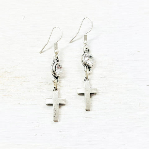 Fashion Cross Dangle Earrings