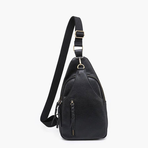 Nikki Black Crossbody Sling Bag