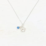 Sterling Silver Paw Charm Necklace