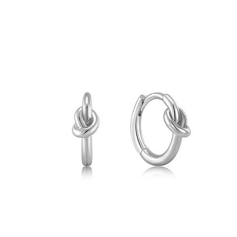 Ania Haie knot Huggie Hoop Earrings