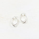 Sterling Silver Double Hoop Earrings