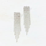 Fashion Rhinestone Long Dangle Earrings