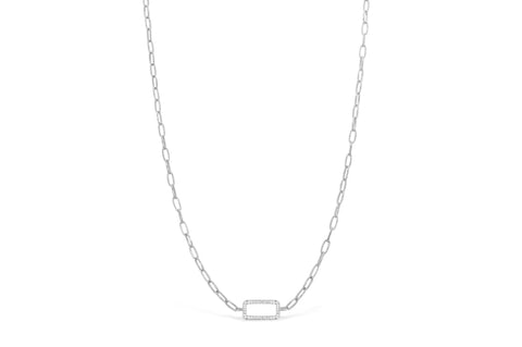 Stia Linked Petite Paper Clip Chain Necklace