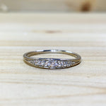Sterling Silver CZ Band Ring