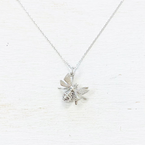 Sterling Silver Rembrandt Bee Charm Necklace