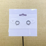 Fashion Open Circle Sparkle Studs