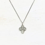 Four Way Pewter Religious Necklace