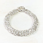 Sterling Silver 8" Byzantine Bracelet