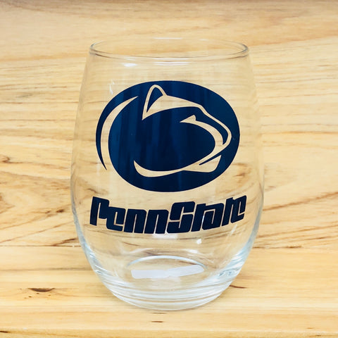 Penn State Stemless Wine Glass