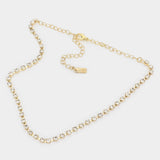 Fashion Gold Tone Rhinestone Necklace and Earring Set