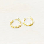 Sterling Silver CZ Hoops