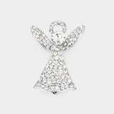 Fashion Rhinestone Angel Pin/Pendant