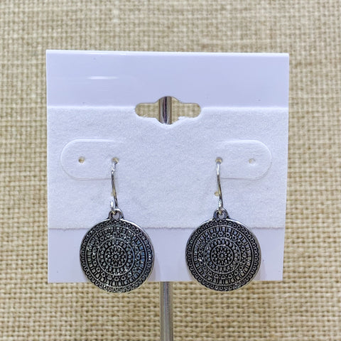 Silver Tone Small Coin Dangle