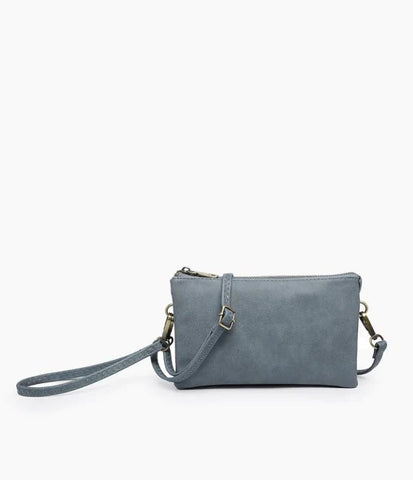 Riley- Capri Blue Crossbody/Wristlet