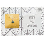 I Think You Are Magic Gold Tone Semi-Precious Stone Necklace