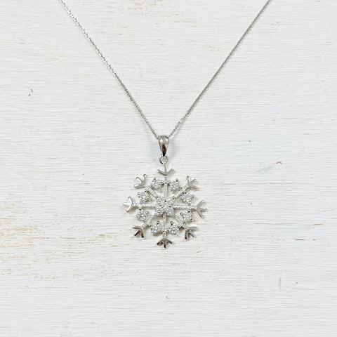 SS Snowflake Necklace
