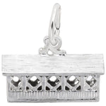 Sterling Silver Covered Bridge Charm