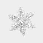 Fashion Rhinestone Snowflake Pin