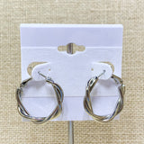 Fashion Twist Hoops