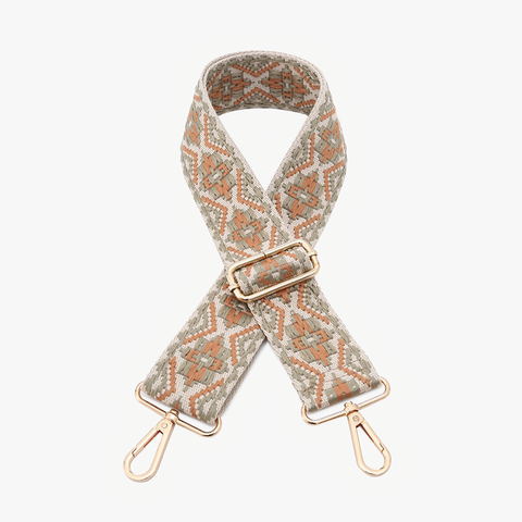 Tribal Guitar Strap Sage/Tan