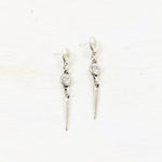 Fashion Clear Stone w/ Dangle Earrings