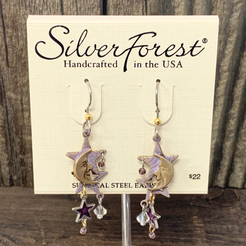 Purple Celestial Cascade Earrings